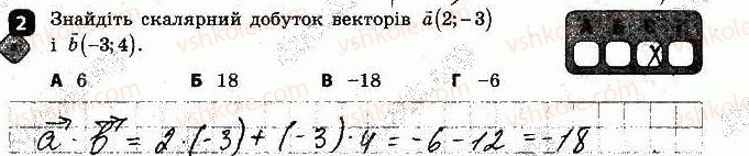 фото задание 2 - варіант 1 - самостійна робота № 5. скалярний добуток - самостійні роботи