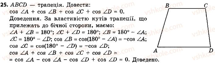 фото задание 25 - розділ 1. розв’язування трикутників