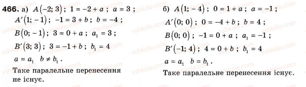 фото задание 466 - § 13. поворот і паралельне перенесення - розділ 4. геометричні перетворення