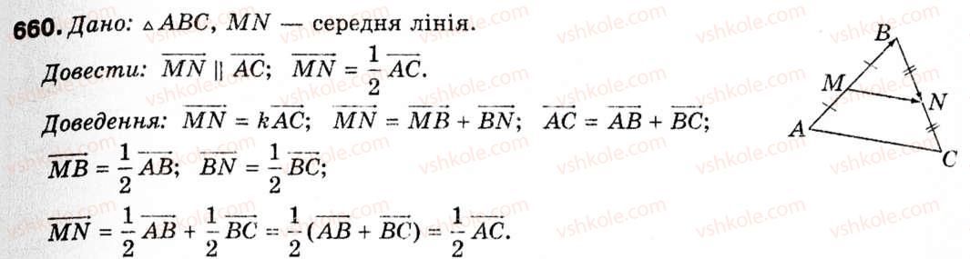 фото задание 660 - § 19. векторний метод - розділ 5. вектори на площині