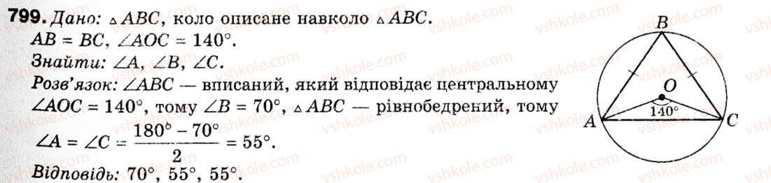 фото задание 799 - § 22. тіла обертання - розділ 6. початкові відомості зі стереометрії