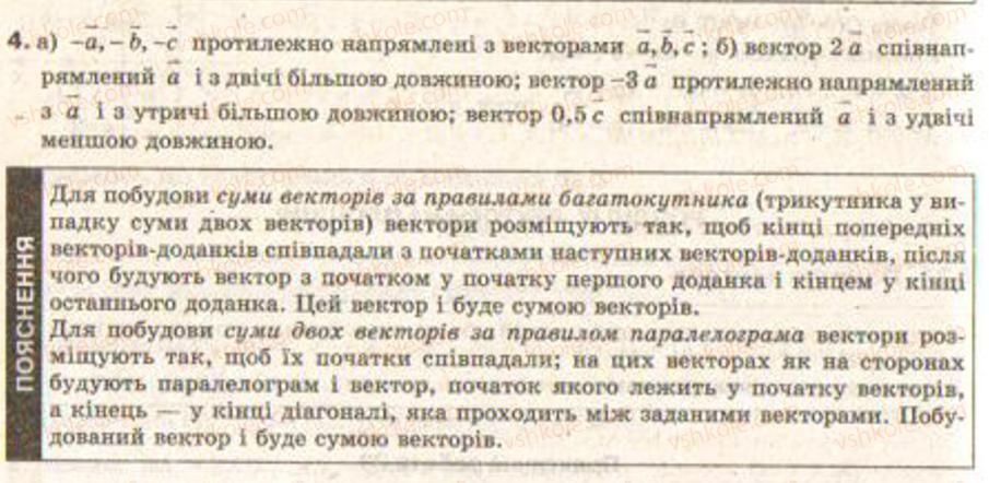 фото задание 4 - практична робота 31 - § 22. дії над векторами - розділ 4. вектори на площині