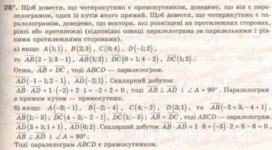 фото задание 28 - завдання для повторення розділу 4 - розділ 4. вектори на площині