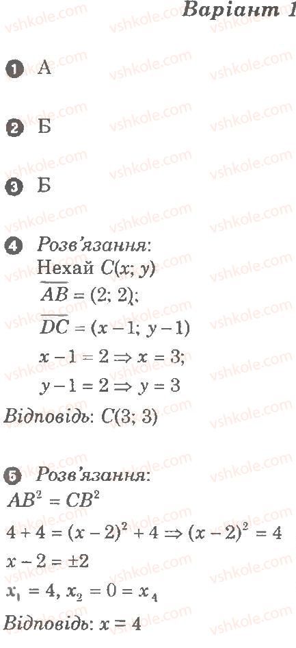 фото задание в1 - самостійна робота 11. вектори основні поняття - частина 1. поточний контроль знань