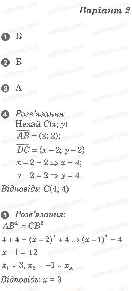 фото задание в2 - самостійна робота 11. вектори основні поняття - частина 1. поточний контроль знань