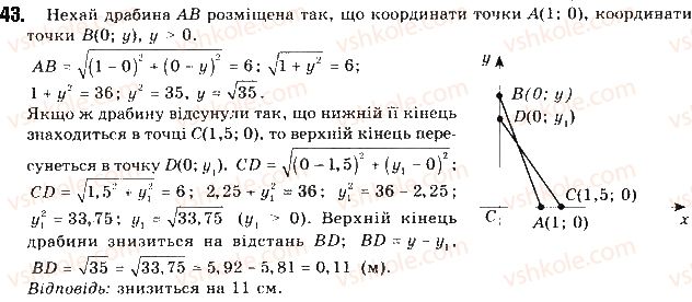 фото задание 43 - § 1. декартові координати на площині - розділ 1. метод координат на площині