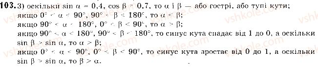 фото задание 103 - § 3. синус, косинус і тангенс кутів від 0 до 180 - розділ 1. метод координат на площині