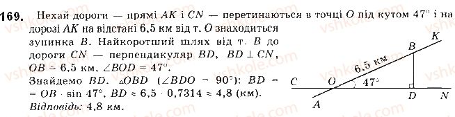 фото задание 169 - § 4. основні тотожності для sin, cos, tg - розділ 1. метод координат на площині