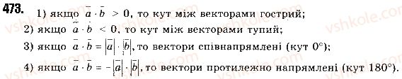 фото задание 473 - § 10. скалярний добуток векторів - розділ 2. вектори на площині