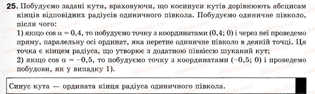 фото задание 25 - § 1. синус, косинус і тангенс кутів від 0° до 180° - розділ 1. розв'язування трикутників
