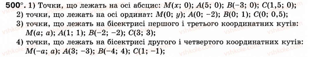 фото задание 500 - § 15. рівняння прямої - розділ 3. декартові координати на площині