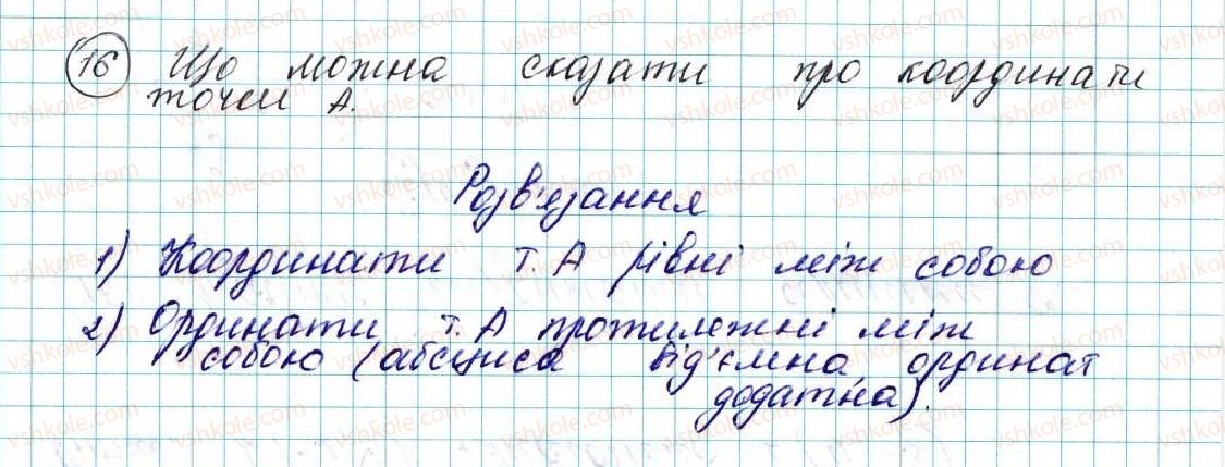 фото задание 16 - § 1. координатна площина - розділ 1. метод координат на площині