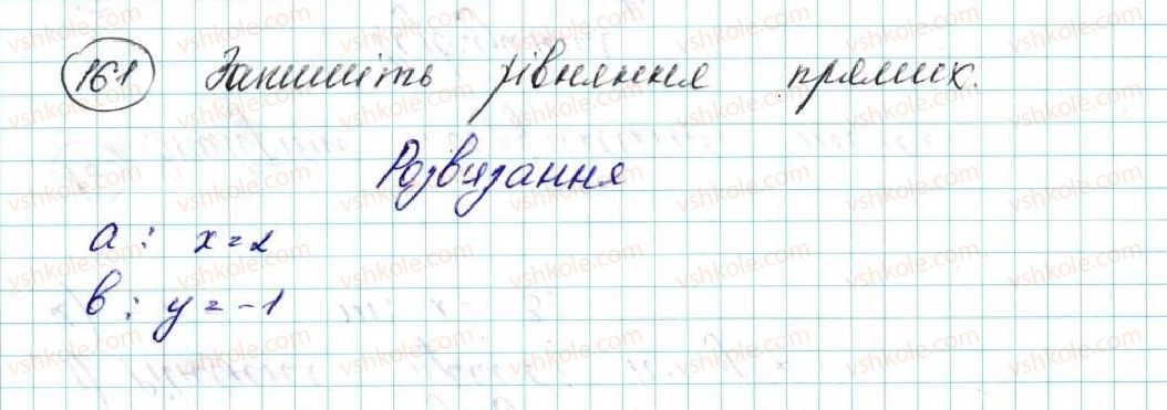 фото задание 161 - § 5. рівняння прямої - розділ 1. метод координат на площині
