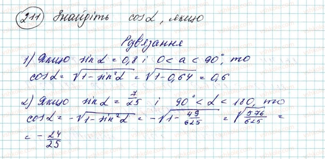 фото задание 211 - вправи для повторення розділу 1 - розділ 1. метод координат на площині