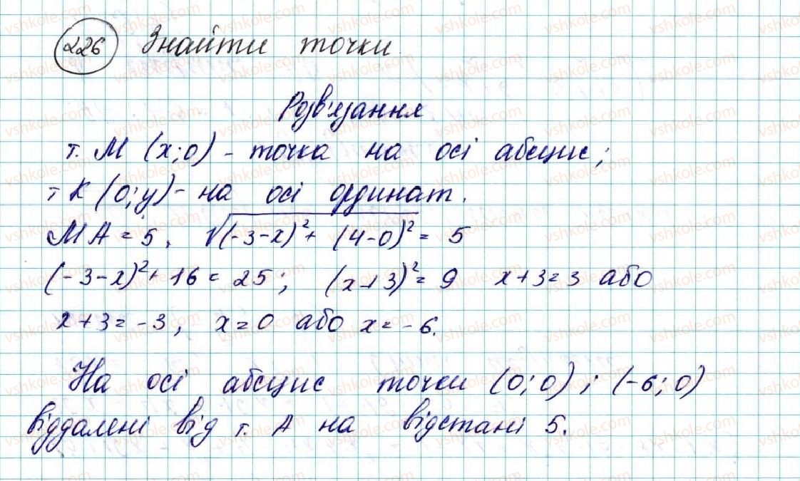 фото задание 226 - вправи для повторення розділу 1 - розділ 1. метод координат на площині