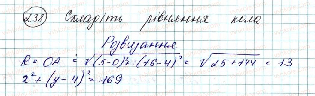 фото задание 238 - вправи для повторення розділу 1 - розділ 1. метод координат на площині