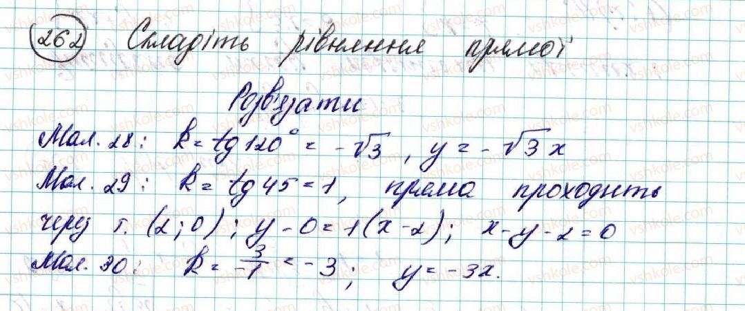 фото задание 262 - вправи для повторення розділу 1 - розділ 1. метод координат на площині