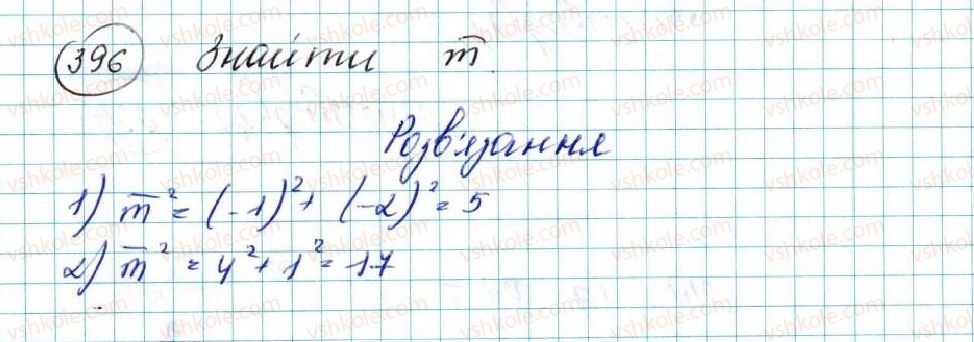 фото задание 396 - § 10. скалярний добуток векторів - розділ 2. вектори на площині