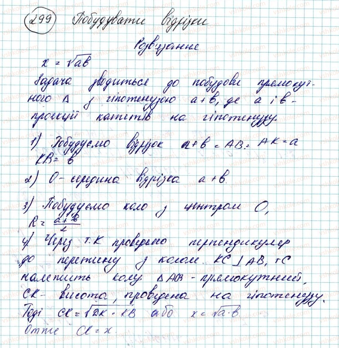 фото задание 299 - § 6. вектор. модуль і напрям вектора. колінеарні вектори. рівність векторів - розділ 2. вектори на площині
