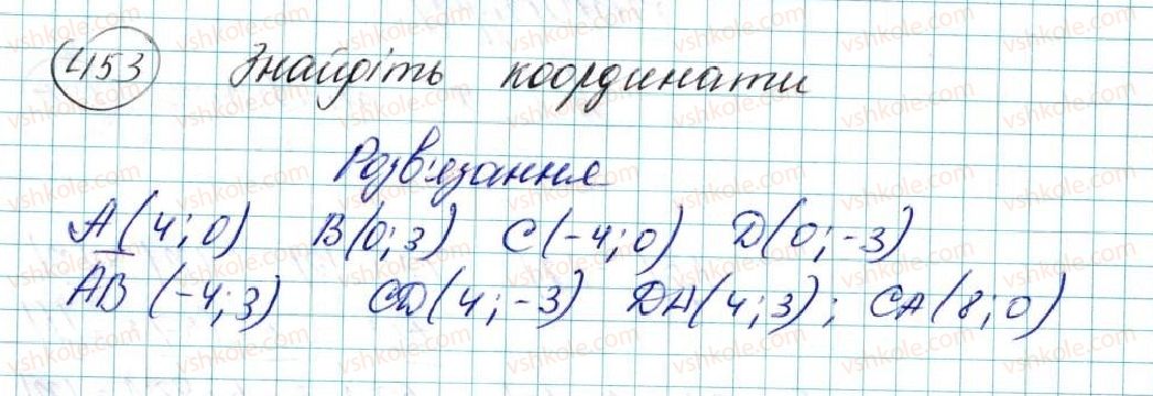 фото задание 453 - вправи для повторення розділу 2 - розділ 2. вектори на площині