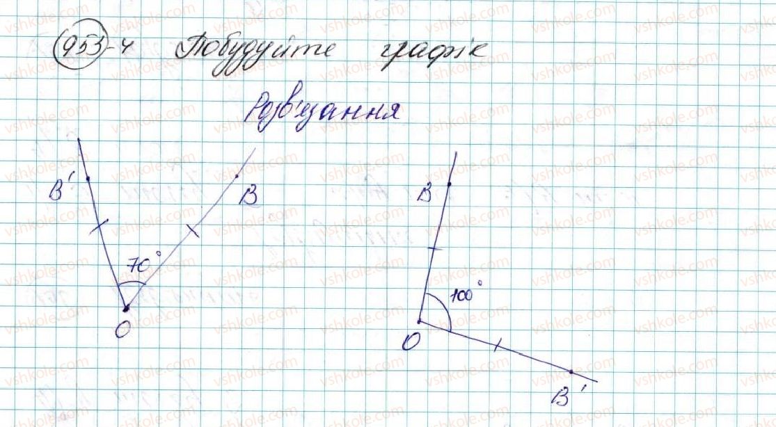 фото задание 954 - § 21. поворот - розділ 5. геометричні перетворення