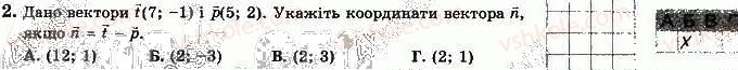 фото задание 2 - варіант 3 - ткр-2. вектори на площині - тематичні контрольні роботи