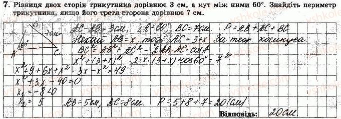 фото задание 7 - варіант 2 - ткр-3. розв'язування трикутників - тематичні контрольні роботи