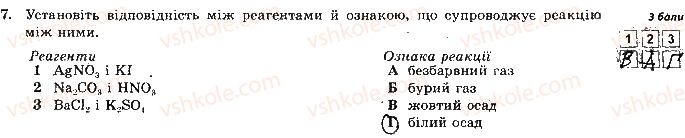 фото задание 7 - варіант 1 - контрольна робота № 2. реакції обміну речовин електролітів - контрольні роботи