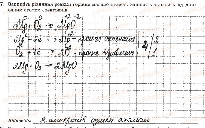 фото задание 7 - варіант 1 - самостійна робота № 5. хімічні реакції - самостійні роботи