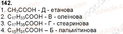 фото задание 142 - § 36. карбонові кислоти та жири - тема 3. найважливіші органічні сполуки