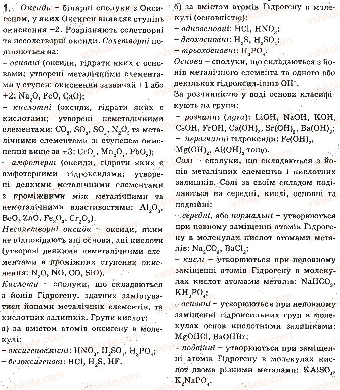 фото задание 1 - § 1. склад і властивості основних класів неорганічних сполук