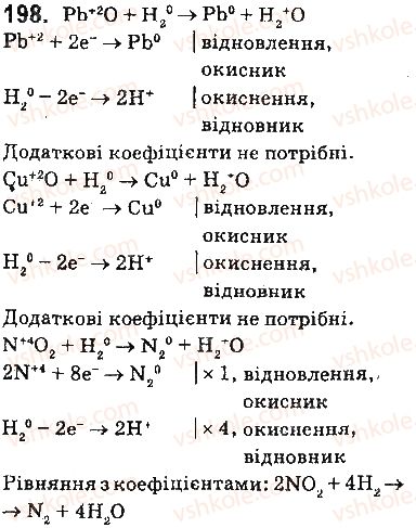 фото задание 198 - § 17. складання рівнянь окисно-відновних реакцій. метод електронного балансу - тема 2. хімічні реакції
