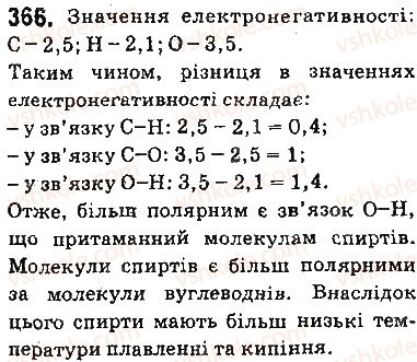 фото задание 366 - § 30. етиловий спирт - тема 3. початкові поняття про органічні сполуки
