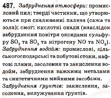 фото задание 487 - § 40. значення хімії в житті суспільства. роль хімії для забезпечення сталого розвитку - тема 4. узагальнення знань з хімії