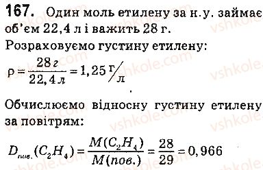 фото задание 167 - § 21. етилен (етен) і ацетилен (етин) - 3 розділ. найважливіші органічні сполуки