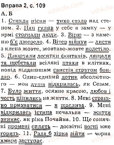 фото задание сторінка109 - синтаксис. пунктуація