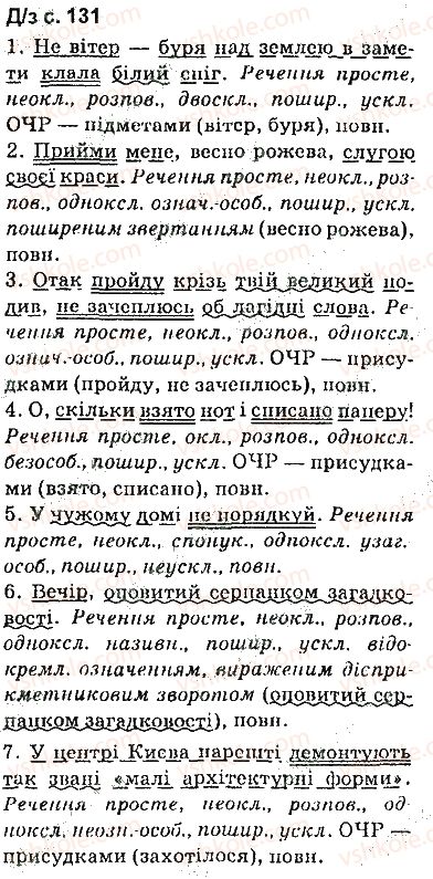 фото задание сторінка131 - синтаксис. пунктуація