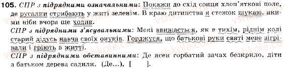 фото задание 105 - § 11. основні види складнопідрядних речень - складне речення