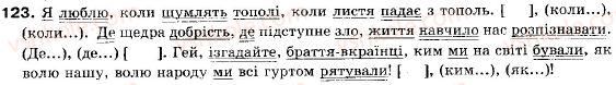 фото задание 123 - § 11. основні види складнопідрядних речень - складне речення