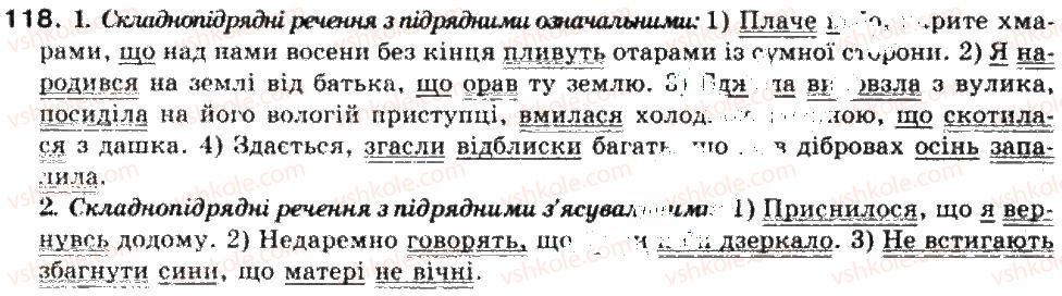 фото задание 118 - складнопідрядне речення