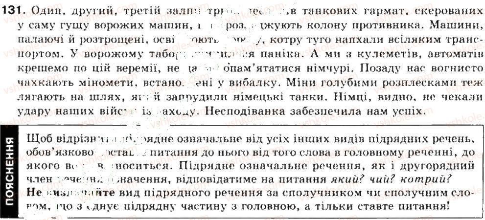 фото задание 131 - складнопідрядне речення