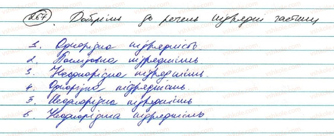 фото задание 267 - § 22. складнопідрядні речення з кількома підрядними частинами - складнопідрядне речення